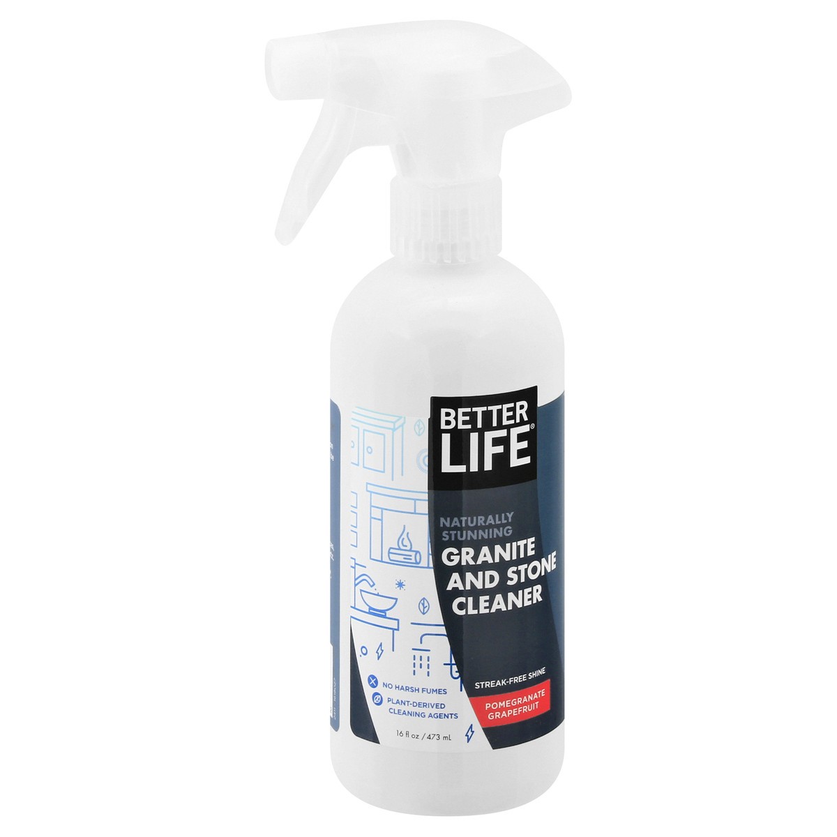 slide 6 of 12, Better Life Pomegranate Grapefruit Granite and Stone Cleaner 16 oz, 16 oz