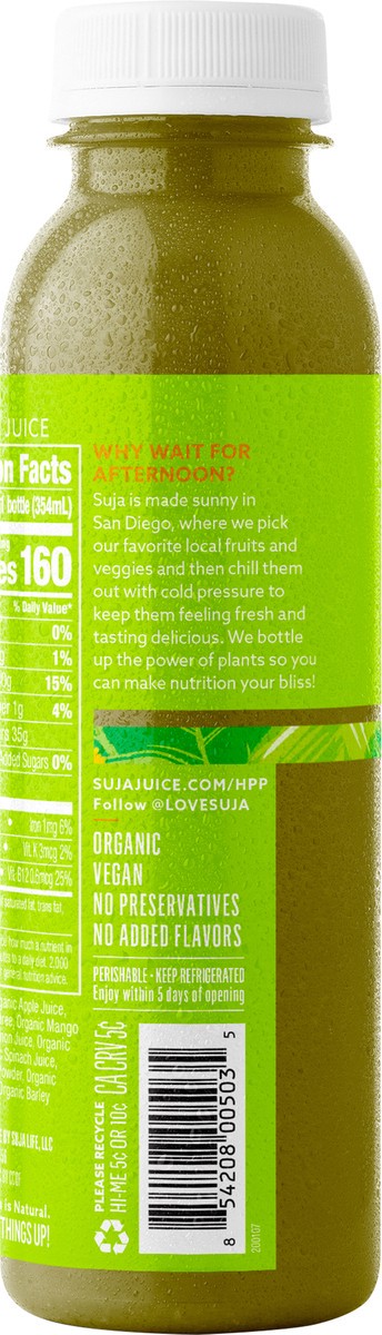 slide 5 of 9, Suja Organic Green Delight Cold-Pressed Juice Smoothie - 12 fl oz, 12 fl oz