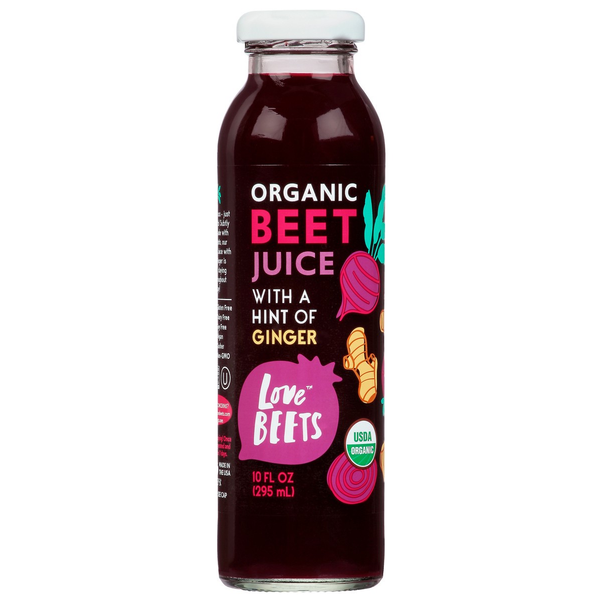 slide 9 of 12, Love Beets Organic Beet Juice with a Hint of Ginger 10 fl oz, 1 ct