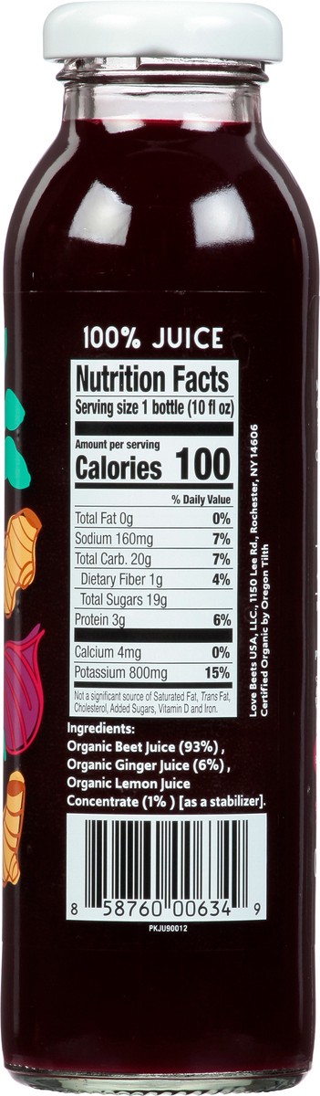 slide 3 of 12, Love Beets Organic Beet Juice with a Hint of Ginger 10 fl oz, 1 ct