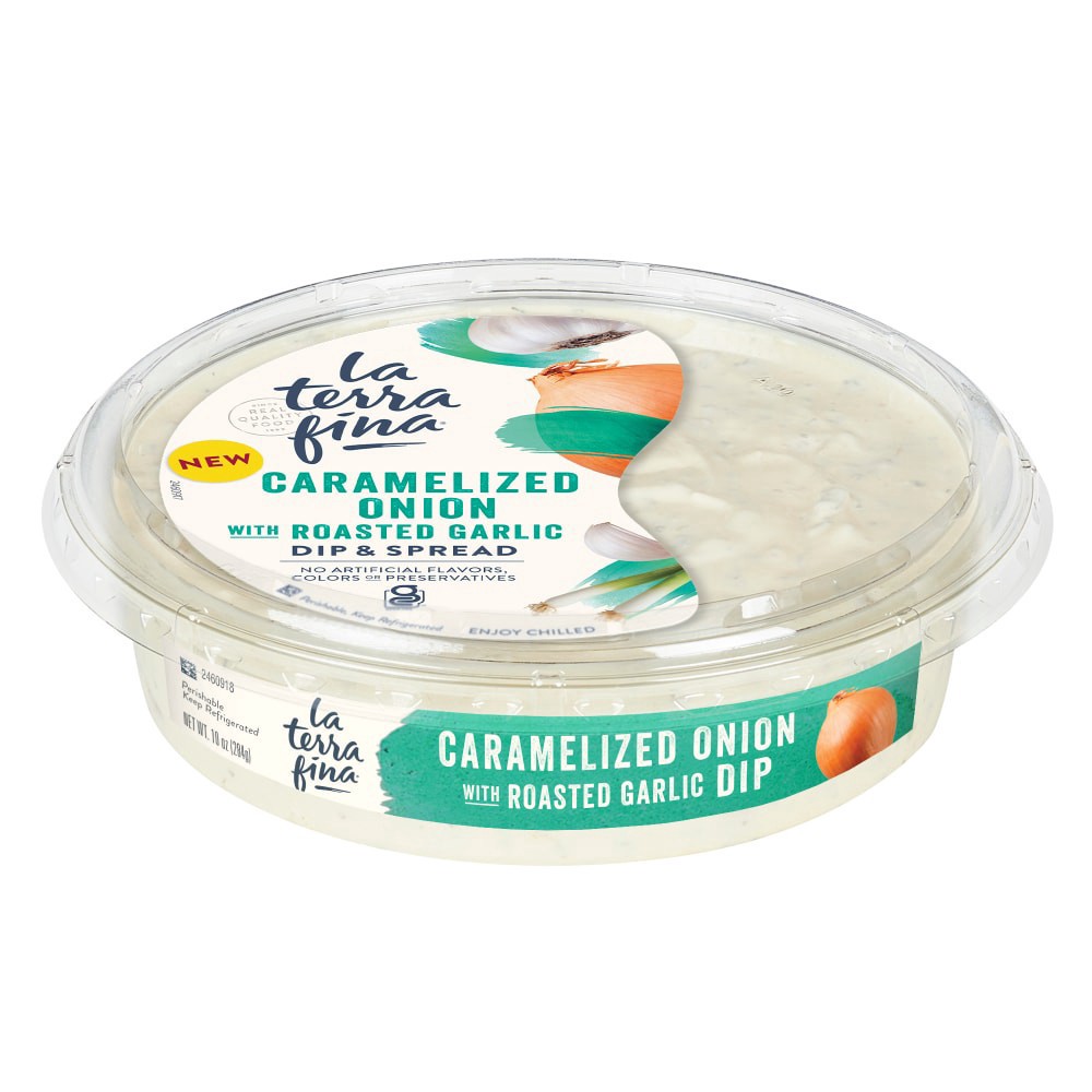 slide 4 of 4, La Fiera La Terra Fina Caramelized Onion with Roasted Garlic Dip & Spread 10 oz, 10 oz