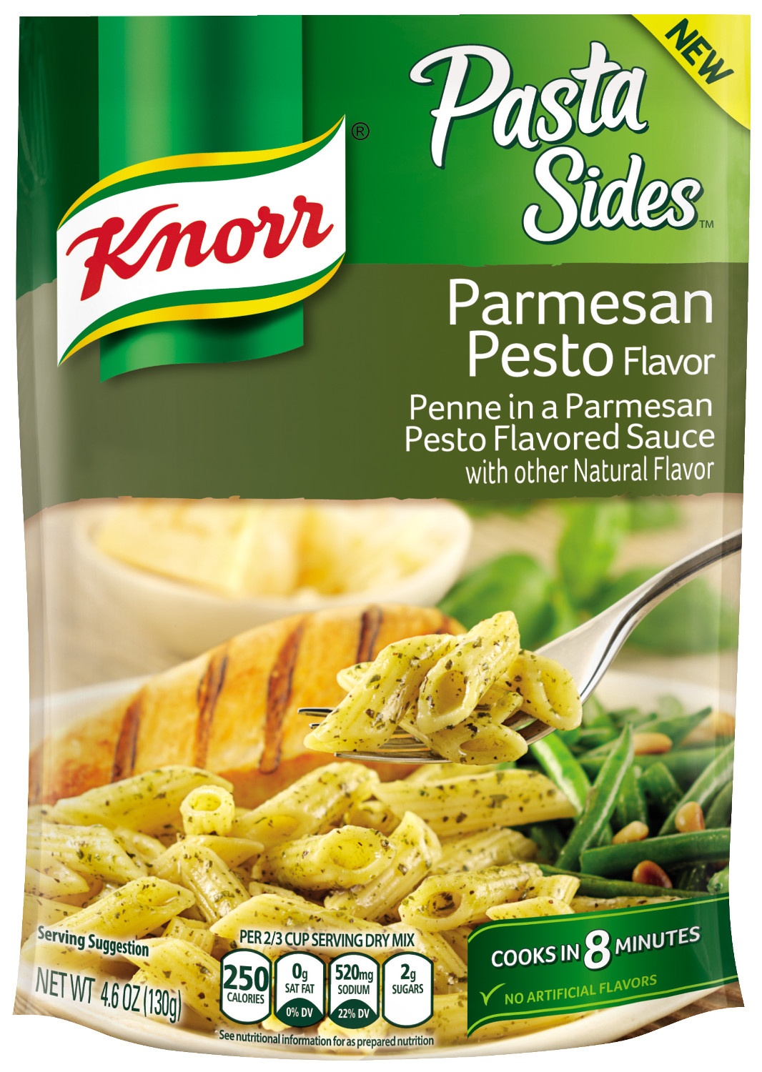 slide 1 of 1, Knorr Italian Sides Creamy Pesto Pasta Side Dish, 4.1 oz