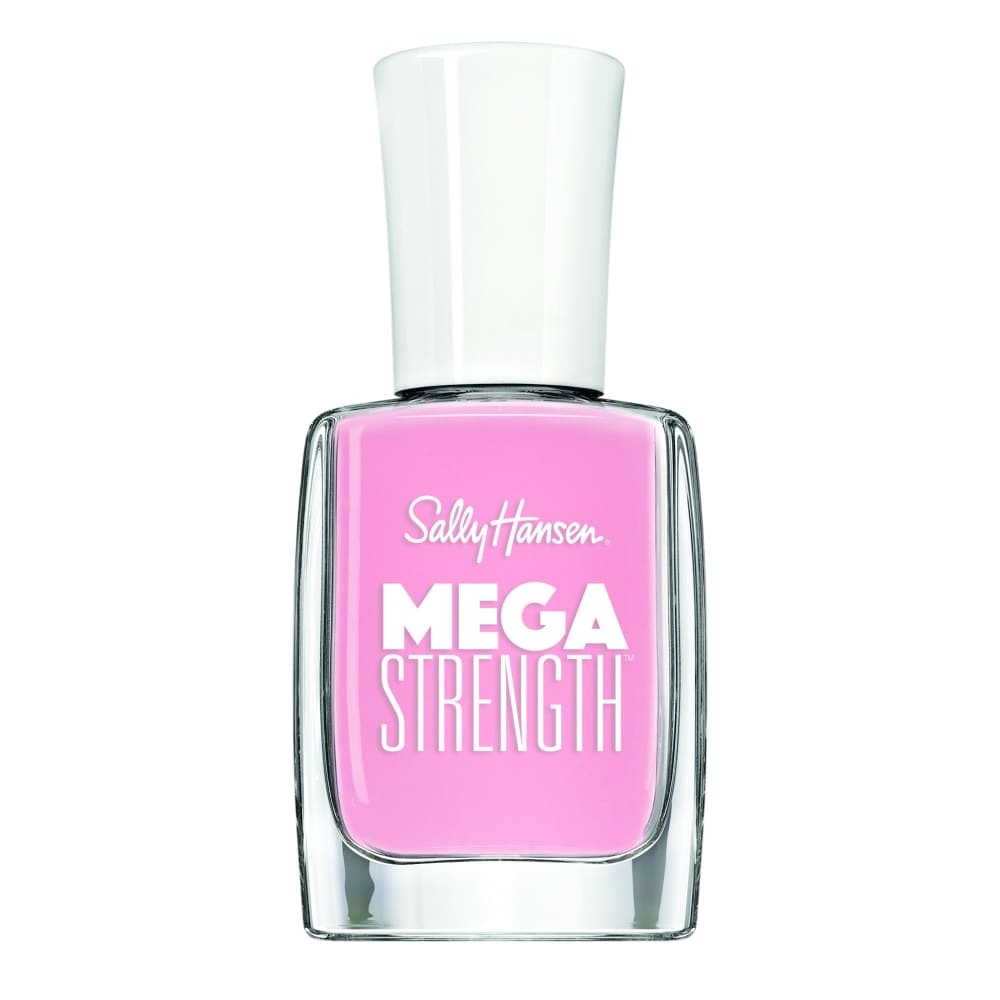 slide 1 of 1, Sally Hansen Mega Strength Nail Polish, Pink Like A Girl, 0.4 oz