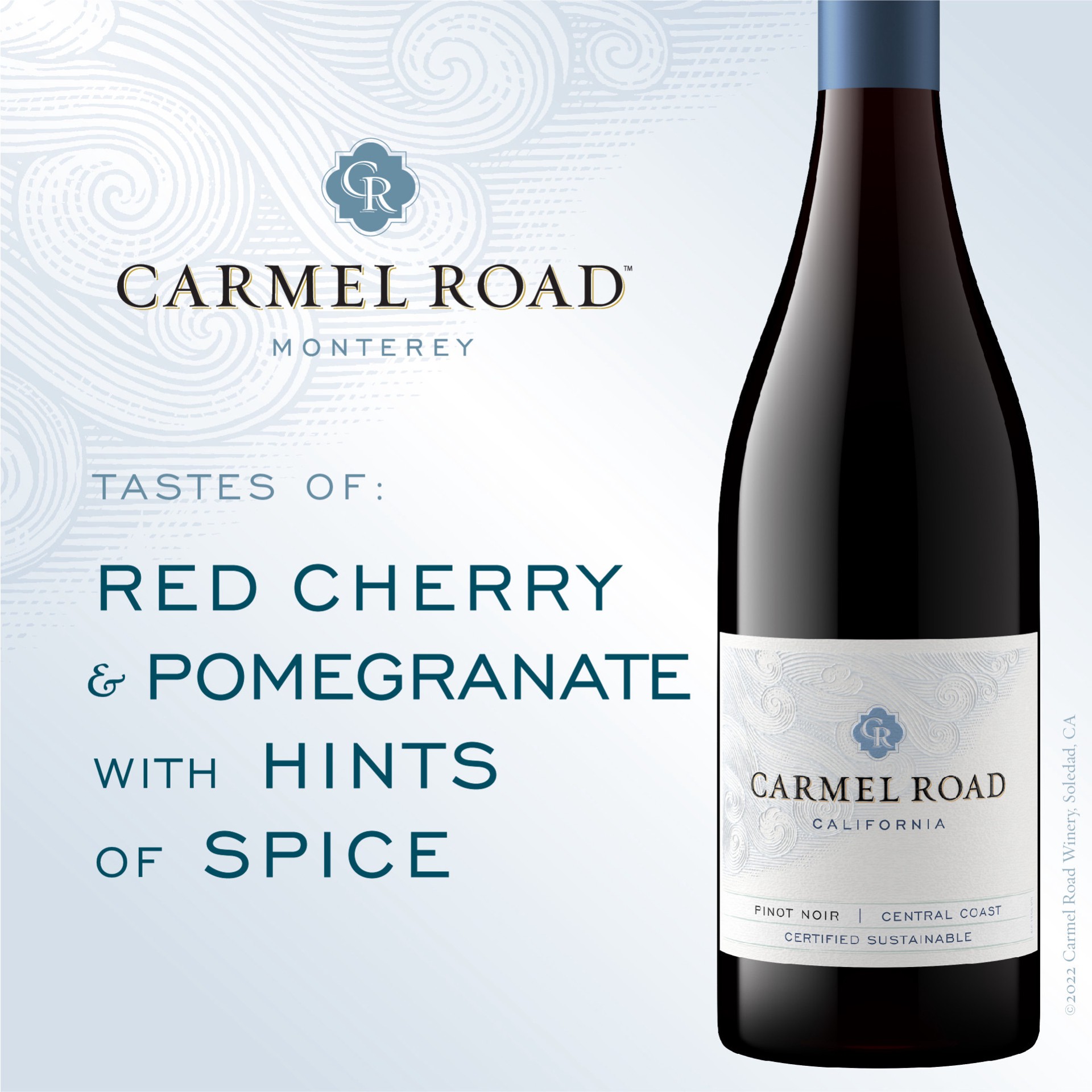 slide 4 of 5, Carmel Road Monterey Pinot Noir Red Wine Half Bottle, 375ml, 375 ml