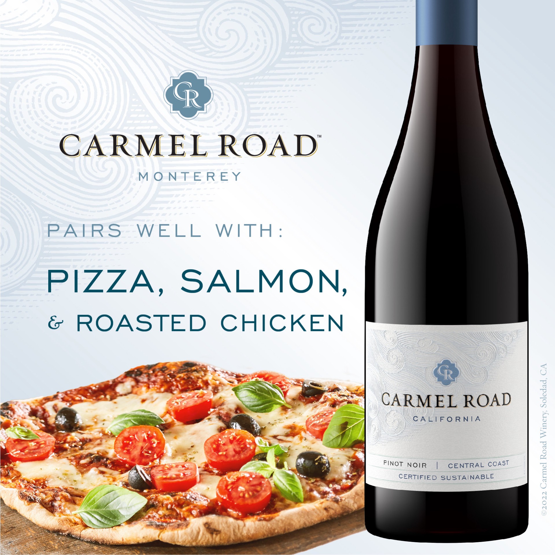slide 2 of 5, Carmel Road Monterey Pinot Noir Red Wine Half Bottle, 375ml, 375 ml