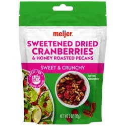 Meijer Dried Cranberries and Honey Roasted Pecans