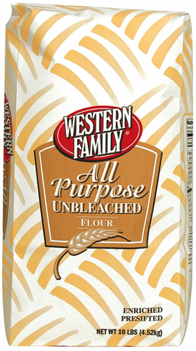 slide 1 of 1, Western Family Flour Unbleached, 10 lb