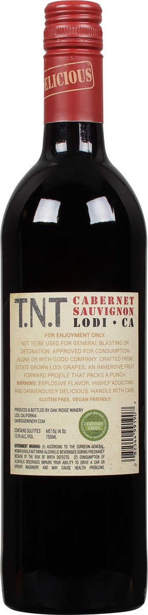 slide 5 of 7, T.N.T Lodi Appellation Cabernet Sauvignon 750 ml, 750 ml