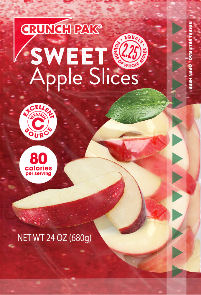 slide 1 of 1, Crunch Pak® Sweet Apple Slices, 24 oz, 24 oz
