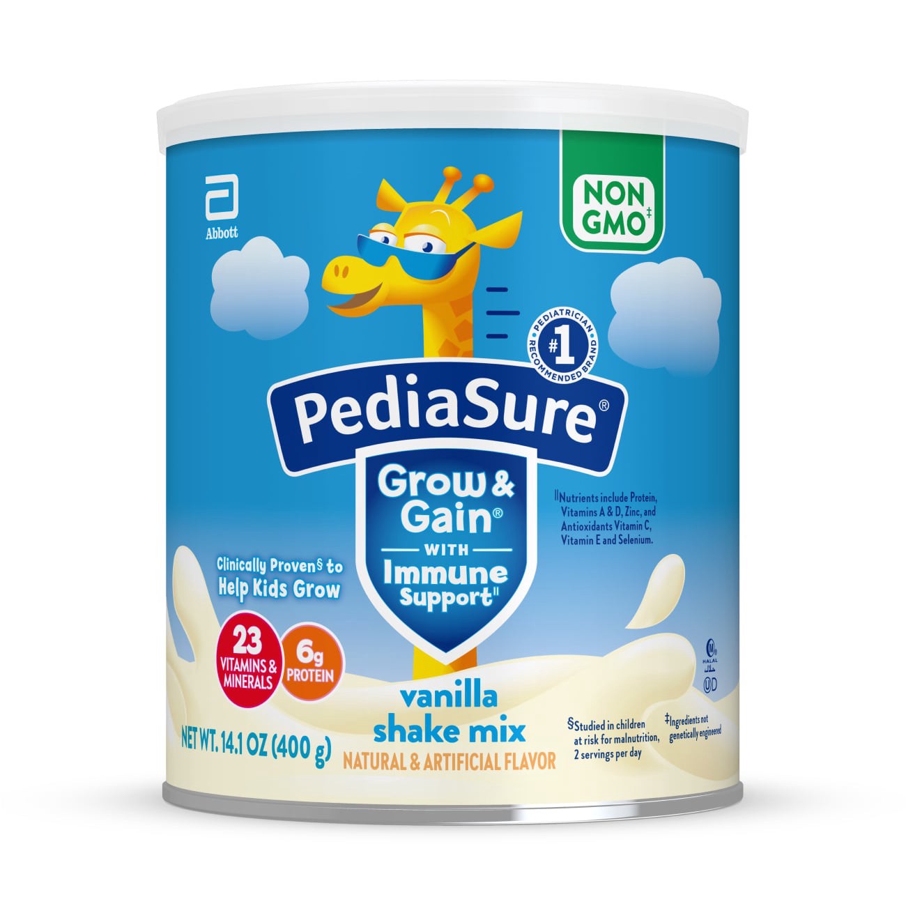 slide 1 of 10, PediaSure Grow Gain Vanilla Shake Mix, 14 oz