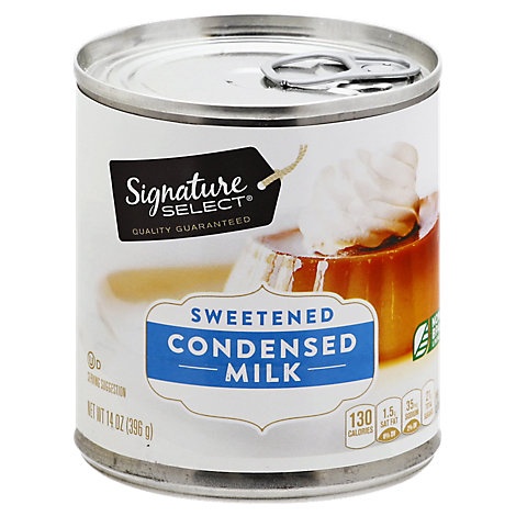 slide 1 of 1, Signature Select Milk Condensed Sweetened Can, 14 oz