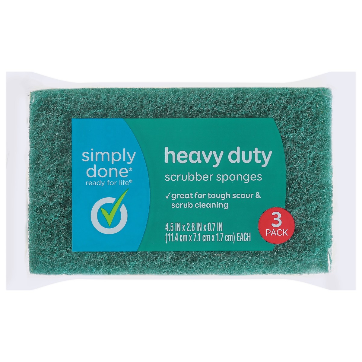 slide 10 of 13, Simply Done Heavy Duty Scrubber Sponges, 3 ct