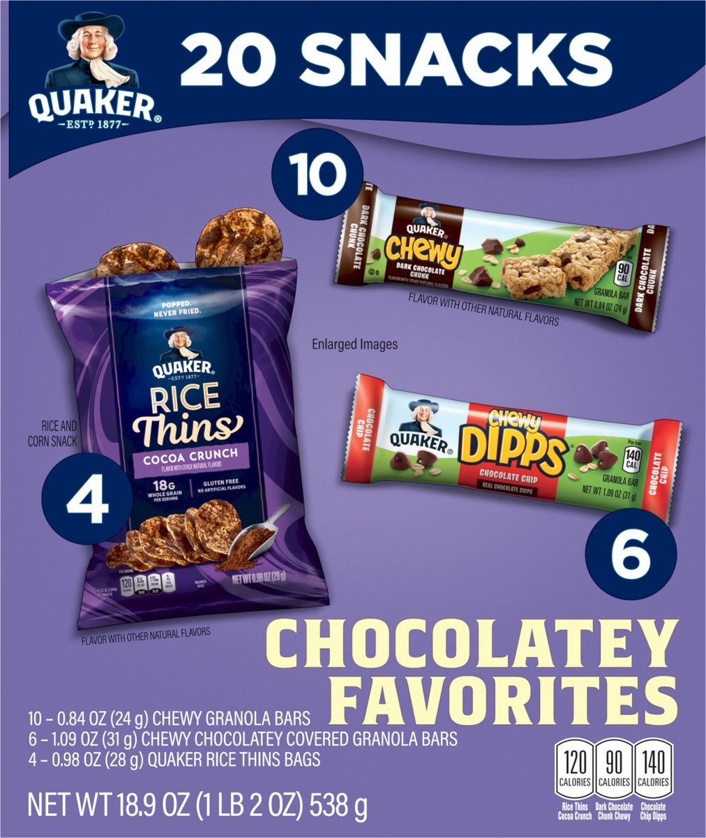 slide 5 of 6, Quaker Snack Mix, 20 ct