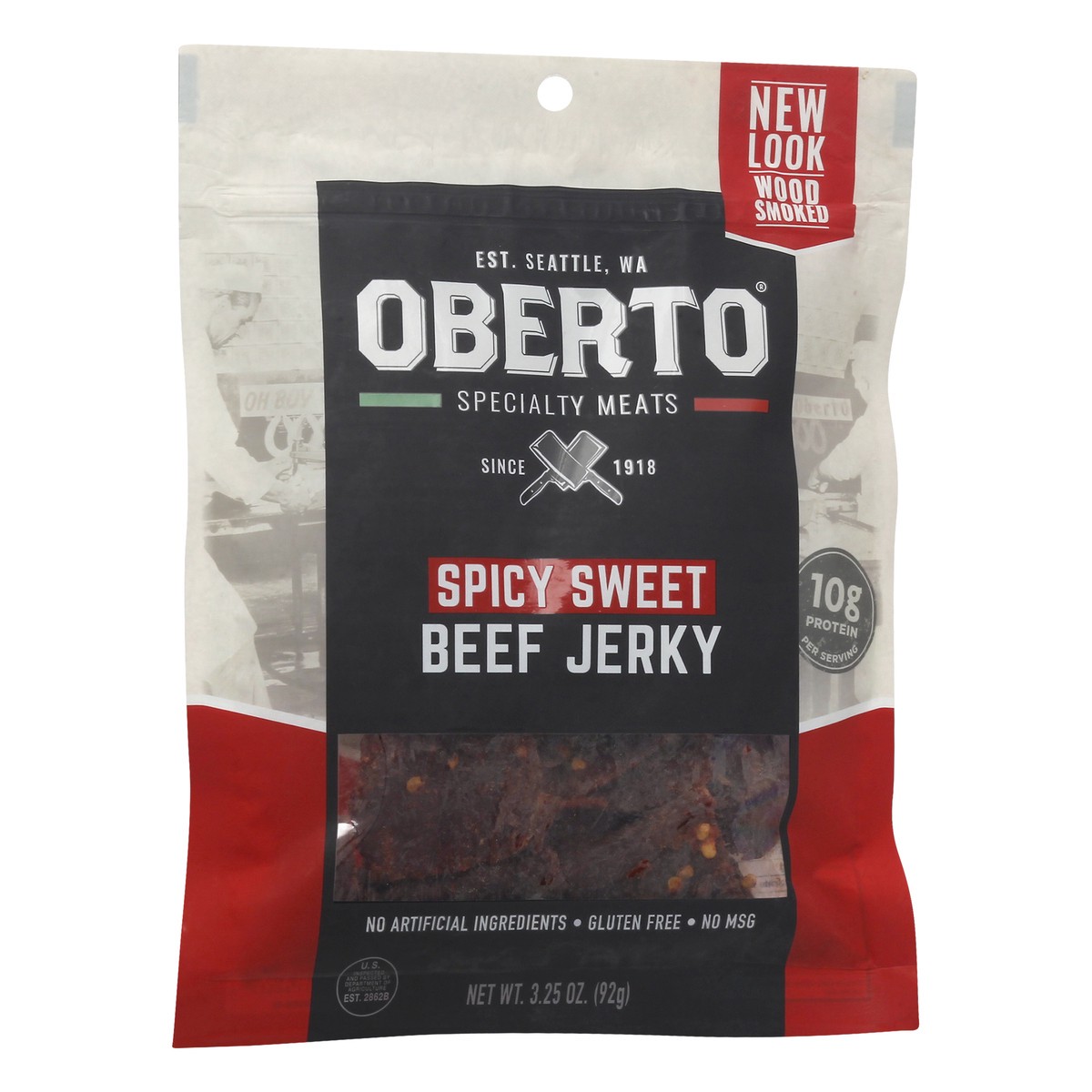 slide 4 of 9, Oberto Spicy Sweet Beef Jerky 3.25 oz, 3.25 oz