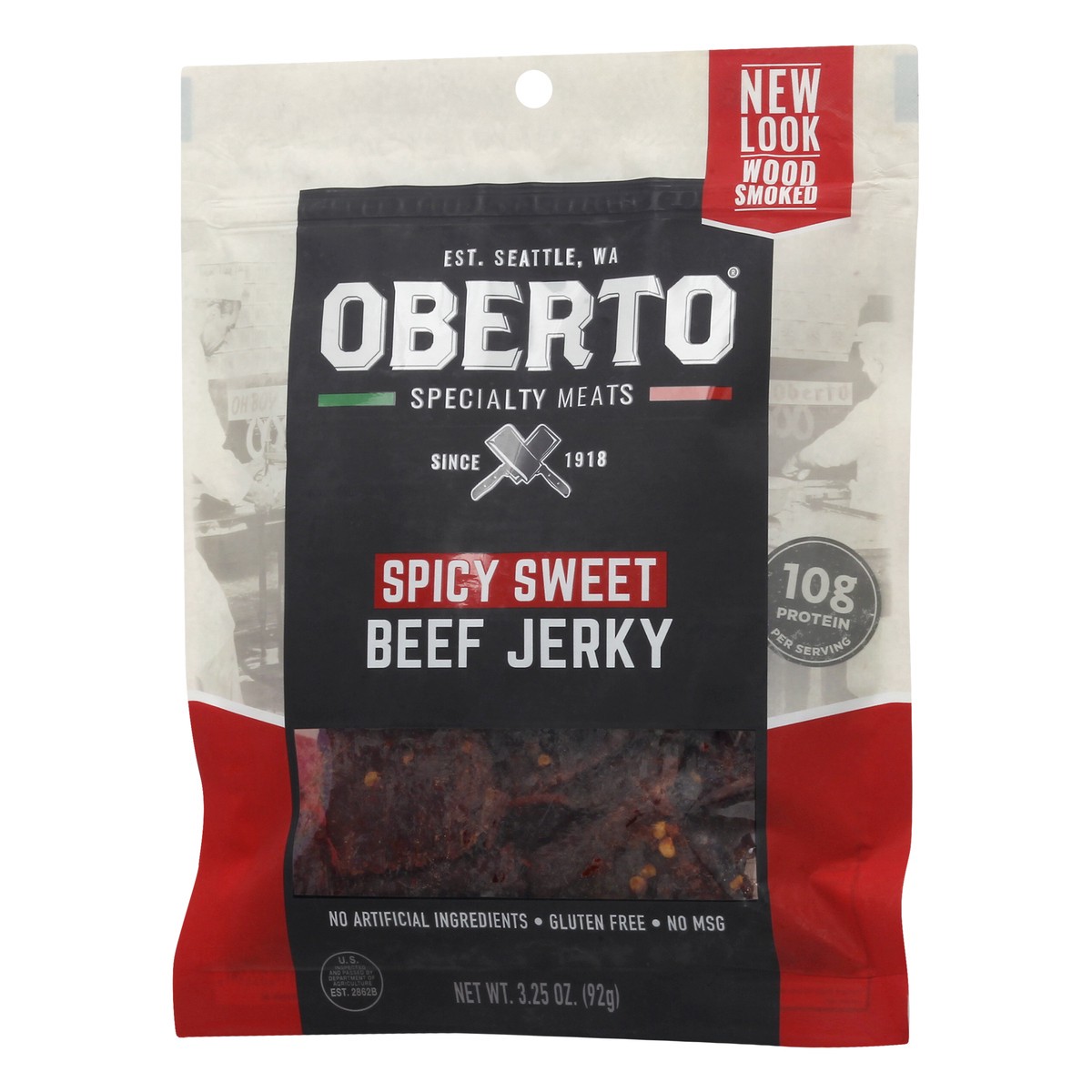 slide 5 of 9, Oberto Spicy Sweet Beef Jerky 3.25 oz, 3.25 oz