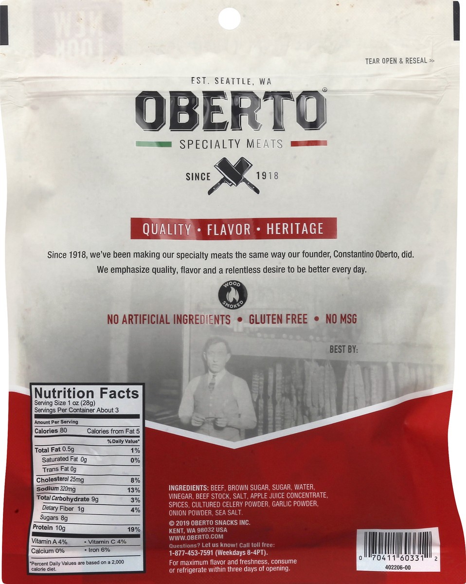 slide 6 of 9, Oberto Spicy Sweet Beef Jerky 3.25 oz, 3.25 oz