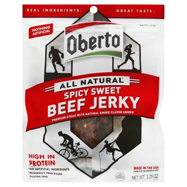 slide 1 of 1, Oberto Spicy Sweet Beef Jerky 3.25 oz, 3.25 oz