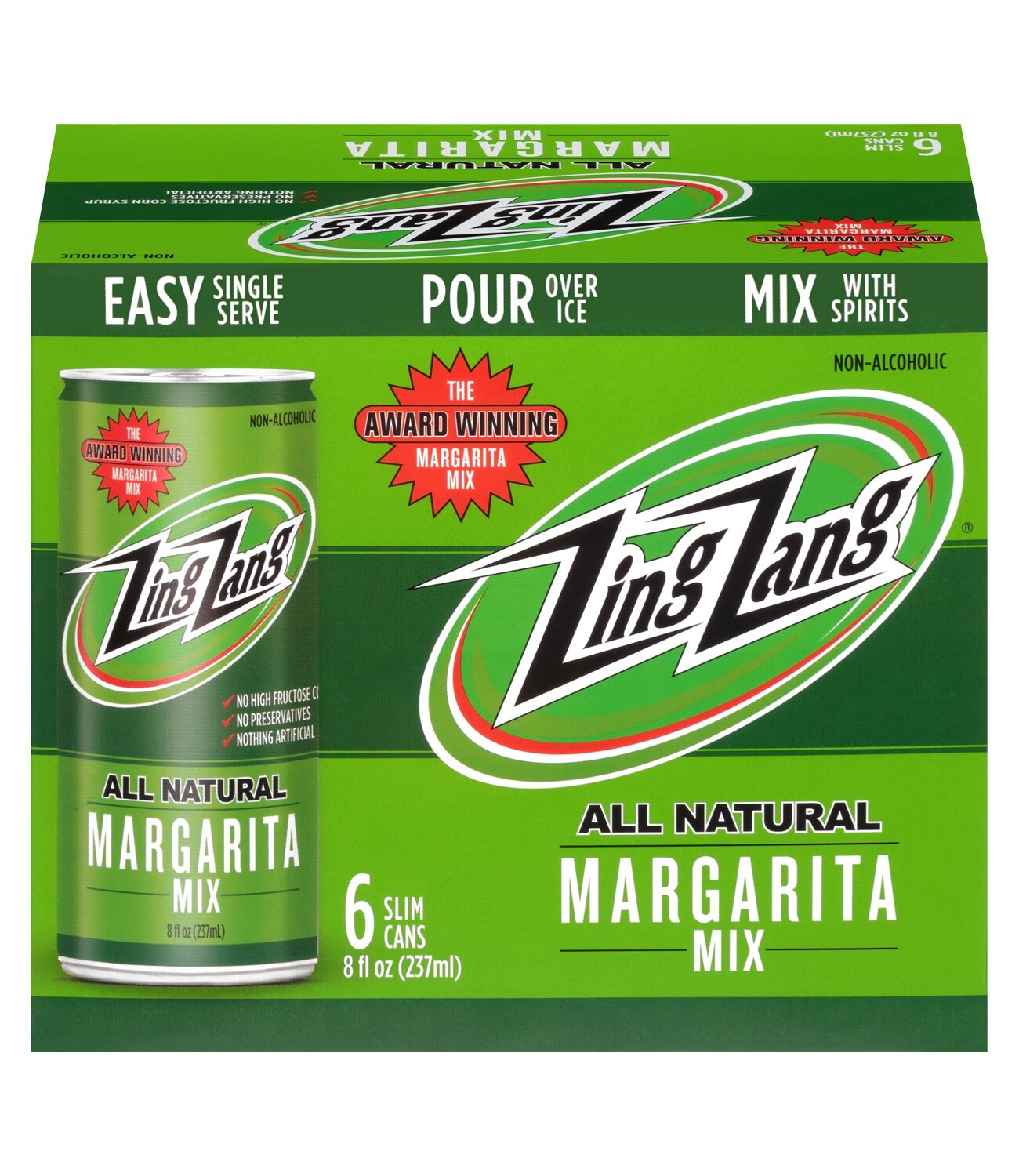 slide 1 of 1, Zing Zang Margarita Mix 4/6/8cn - 6 ct, 6 ct