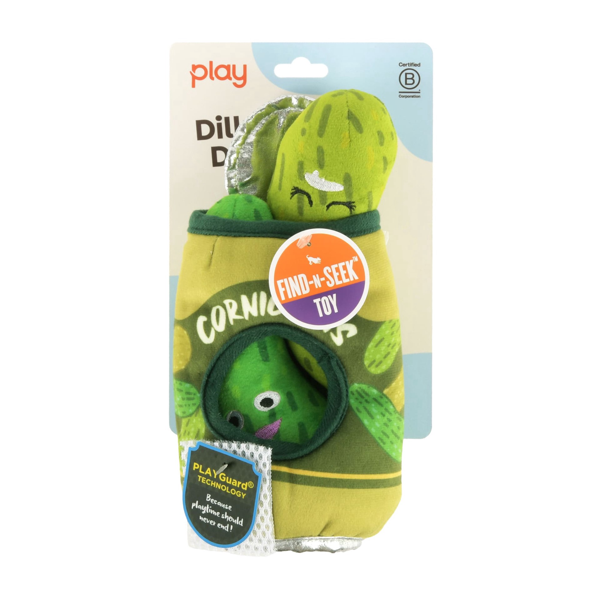 slide 1 of 1, P.L.A.Y. Wine Bar Dill-icious Delights Dog Toy, Small, SM