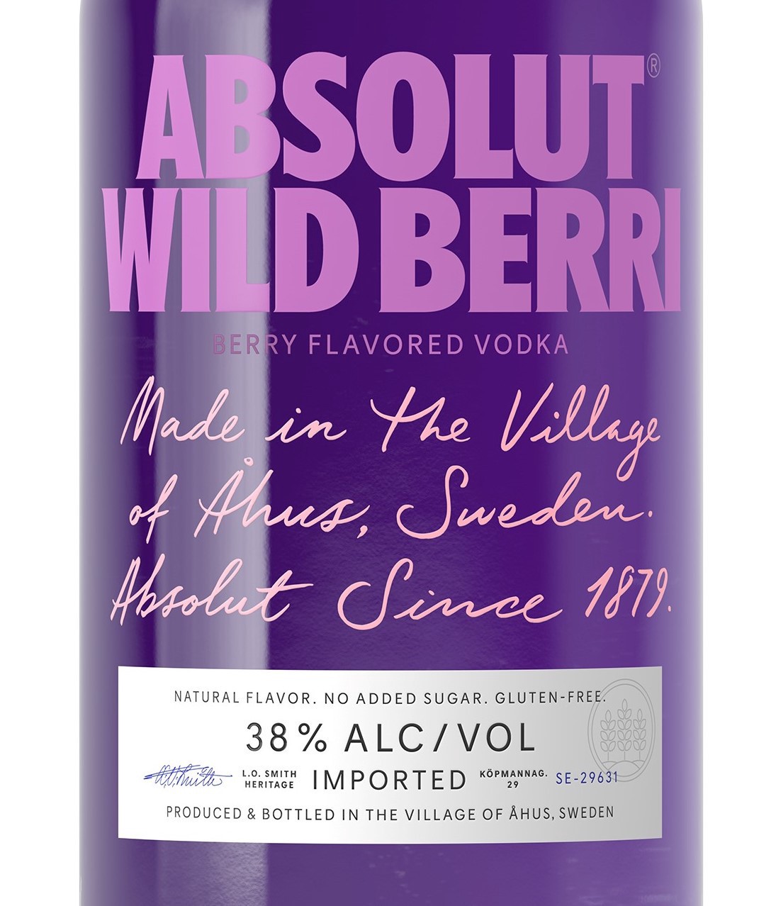 slide 4 of 5, Absolut Wild Berri Flavored Vodka, 1 L Bottle, 38% ABV, 1 liter