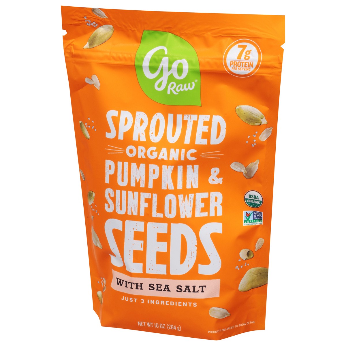 slide 9 of 9, Go Raw Sprouted Organic Pumpkin & Sunflower Seeds with Sea Salt 10 oz, 10 oz