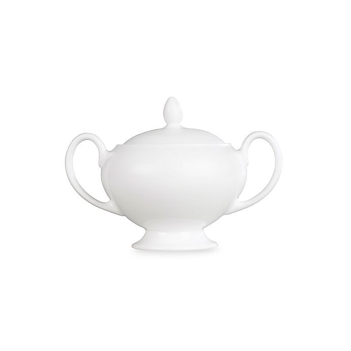 slide 1 of 1, Wedgwood White Covered Sugar Bowl, 1 ct