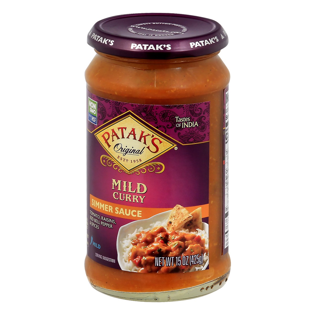 slide 8 of 13, Patak's Glass Mild Curry Sauce, 14.5 oz