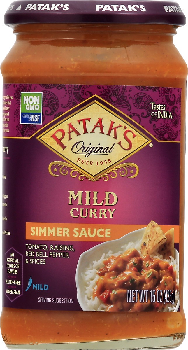 slide 10 of 13, Patak's Glass Mild Curry Sauce, 14.5 oz