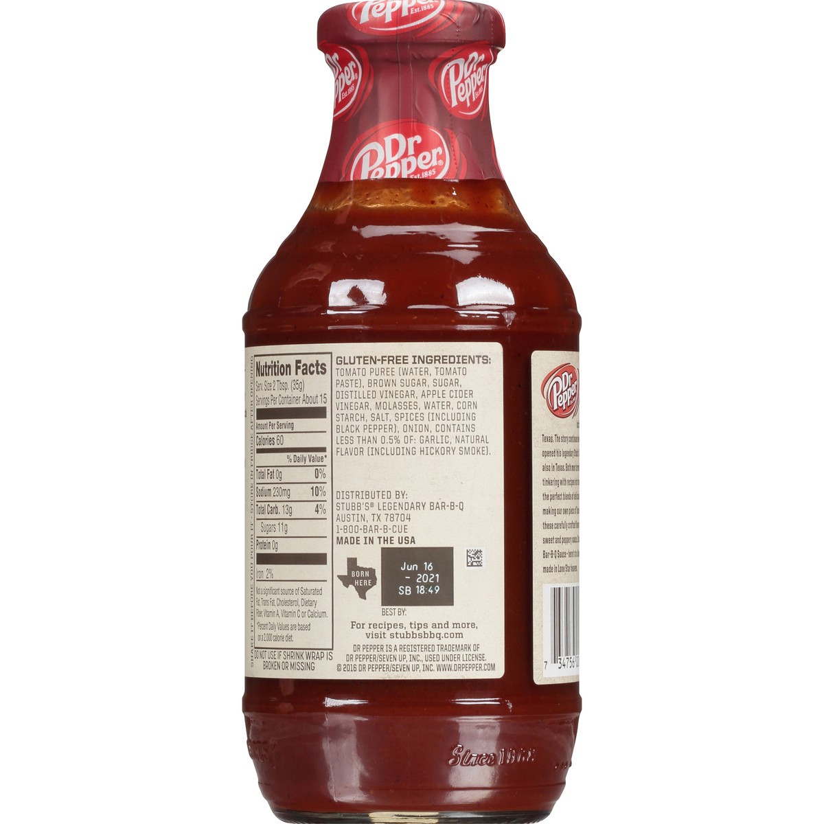 slide 5 of 7, Stubb's Dr Pepper Barbecue Sauce, 18 oz, 18 oz