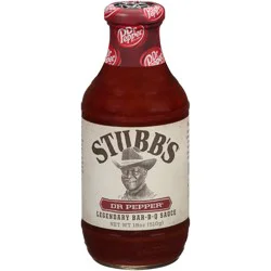 Stubb''s Dr Pepper Barbecue Sauce, 18.0 oz