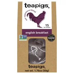 Teapigs English Breakfast Black Tea - 15 Tea Temples, 2.5 g each