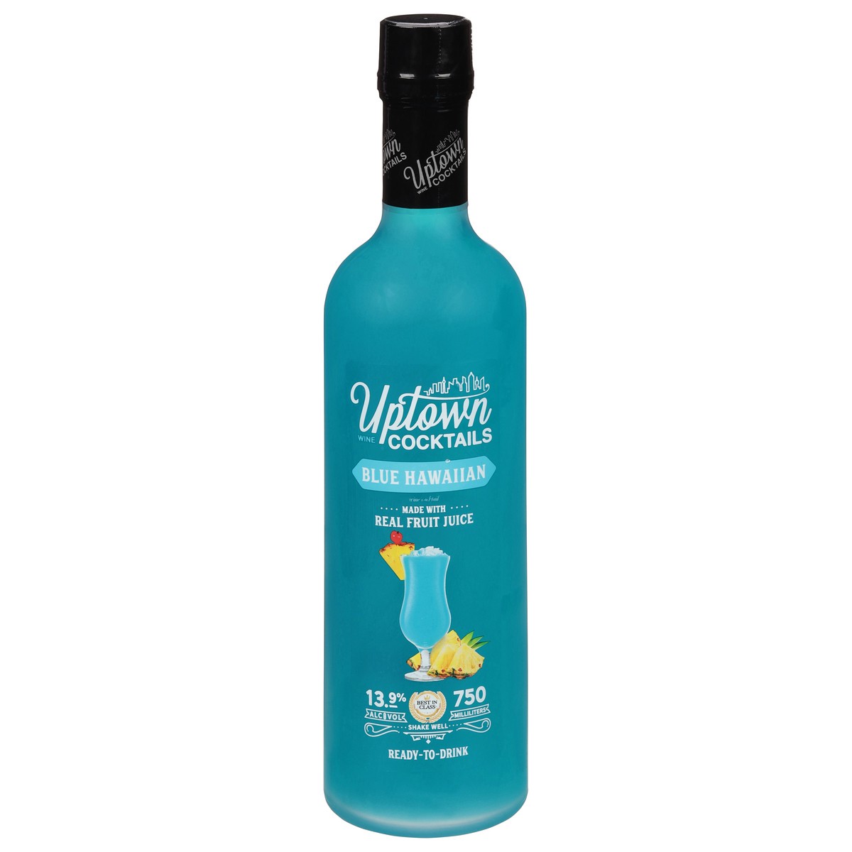 slide 1 of 12, Uptown Wine Cocktails Blue Hawaiian Wine Cocktails 750 ml, 750 ml