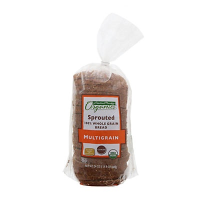 slide 1 of 1, Central Market Organics Sprouted Multigrain Bread, 24 oz