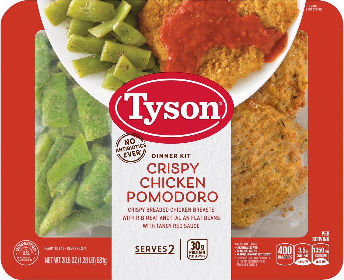 slide 3 of 7, Tyson Fully Cooked Chicken Pomodoro Dinner Kit, 20.5 oz. (Frozen), 581.16 g