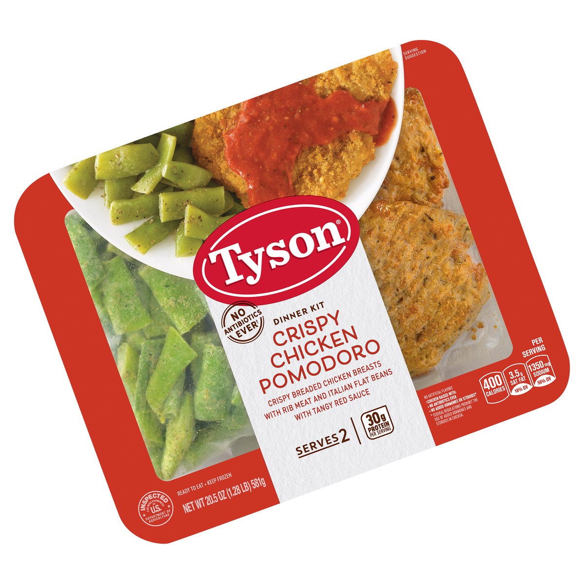 slide 1 of 7, Tyson Fully Cooked Chicken Pomodoro Dinner Kit, 20.5 oz. (Frozen), 581.16 g