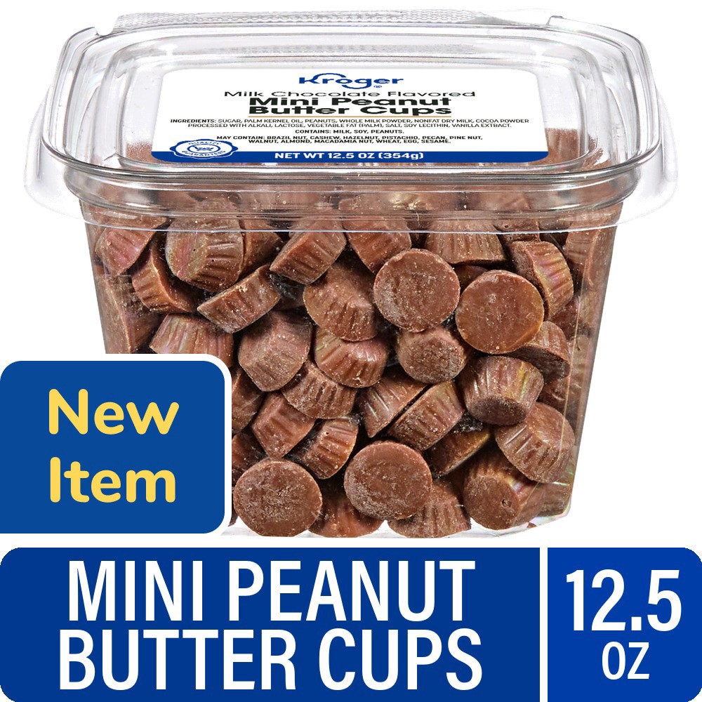 slide 1 of 1, Kroger® Milk Chocolate Flavored Mini Peanut Butter Cups, 12.5 oz, 12.5 oz