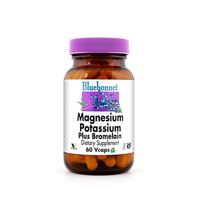 slide 1 of 1, Bluebonnet Nutrition Magnesium Potassium Plus Bromelain, 60 ct