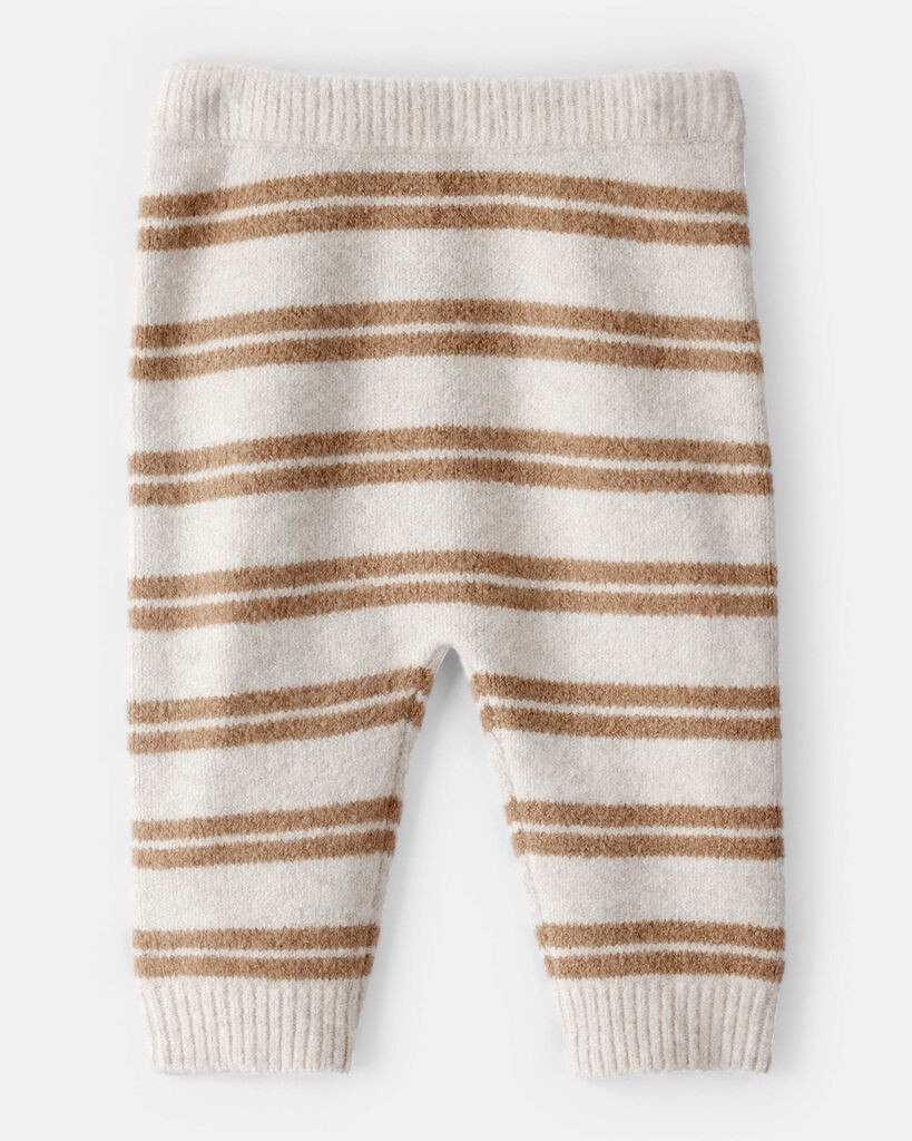 slide 3 of 3, Oshkosh Baby Striped Sweater Knit Pants Multi 6M, 1 ct