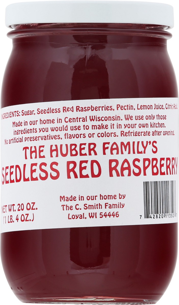 slide 4 of 11, The Huber Family's Huber Raspberry Preserves Seedless, 20 oz