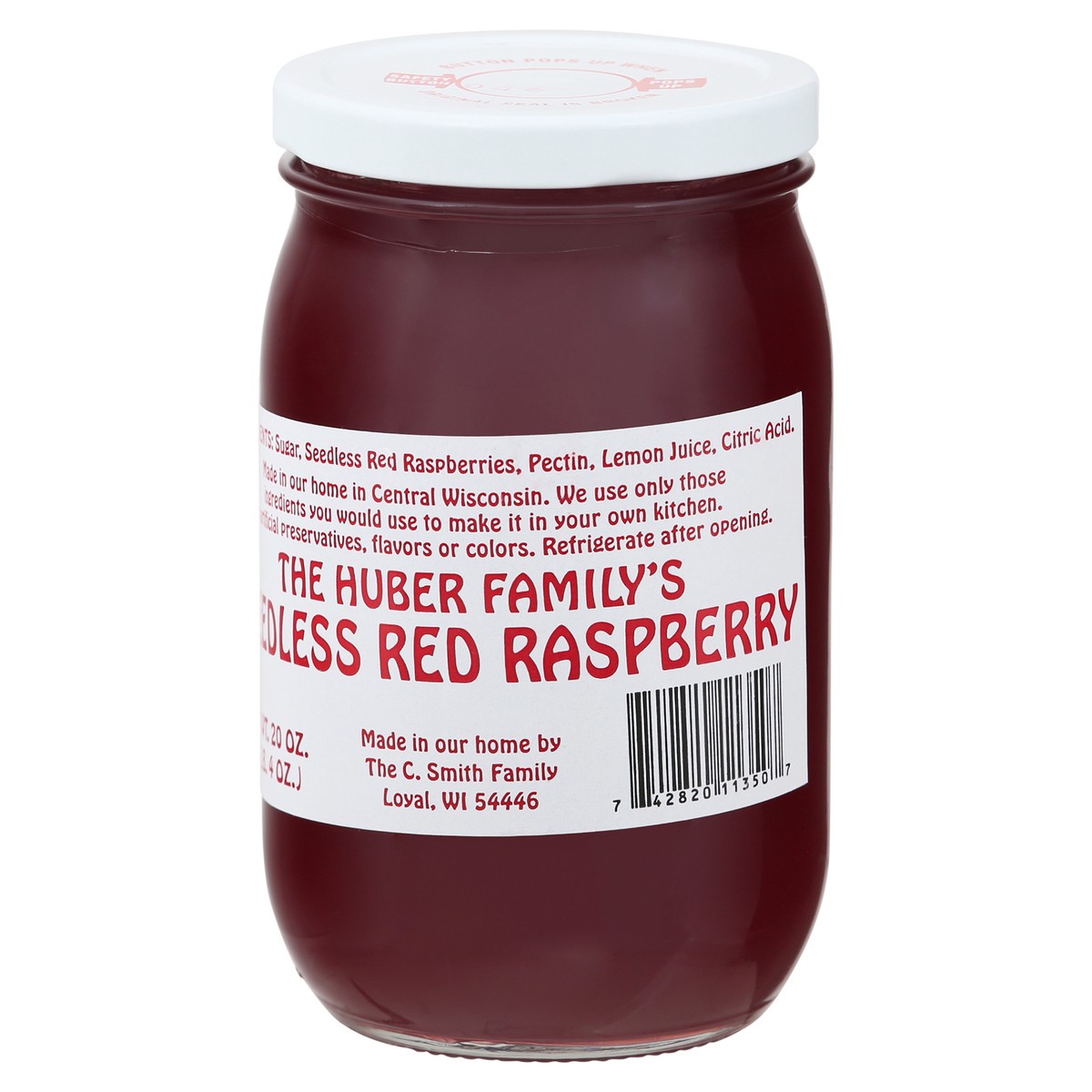 slide 10 of 11, The Huber Family's Huber Raspberry Preserves Seedless, 20 oz