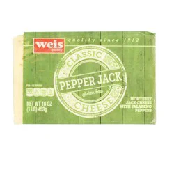 Weis Quality Pepper Jack Bar Cheese