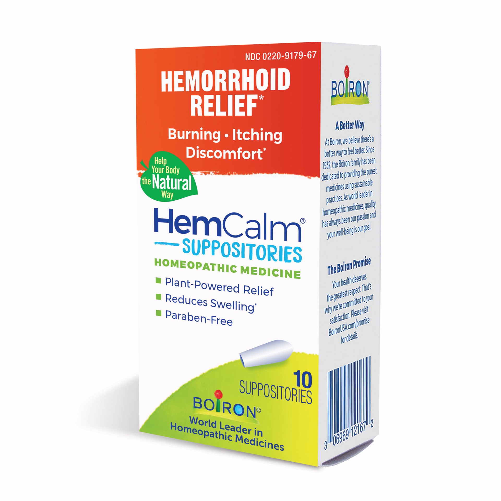 slide 3 of 5, Boiron Hemcalm Suppositories, Homeopathic Medicine For Hemorrhoid Relief, 10 ct