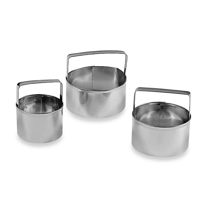 slide 1 of 1, Fox Run Round Biscuit Cutter Set, 3 ct