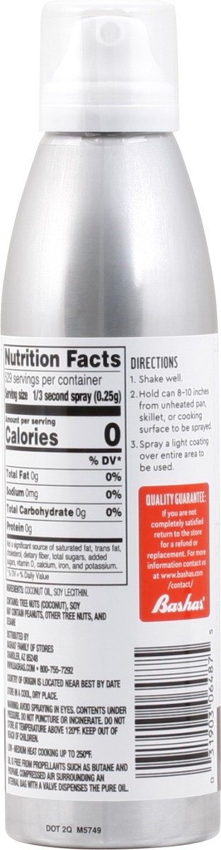 slide 8 of 11, Bashas Cooking Spray Coconut Oil, 5 oz