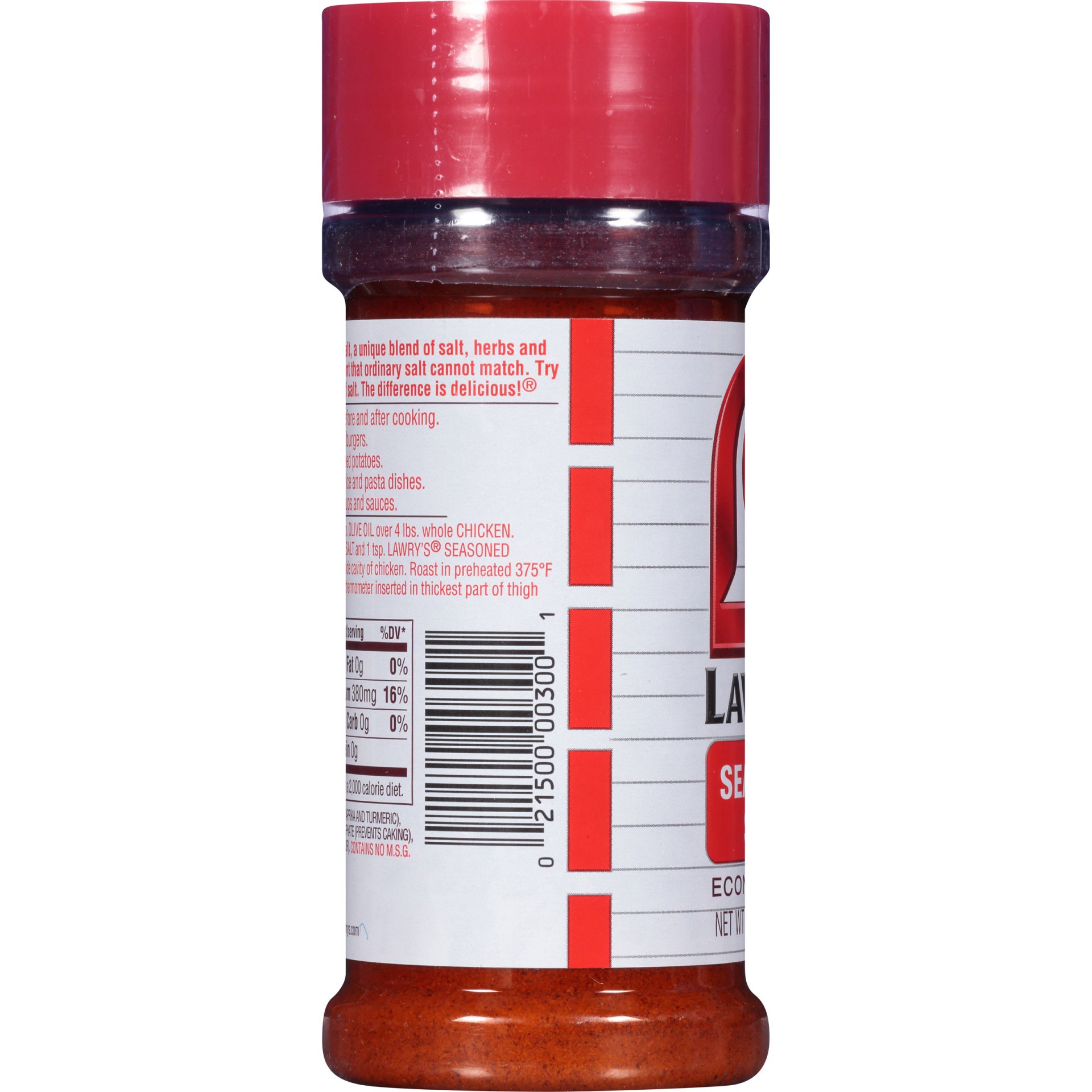 slide 2 of 2, Lawry's Economy Size Seasoned Salt, 16 oz