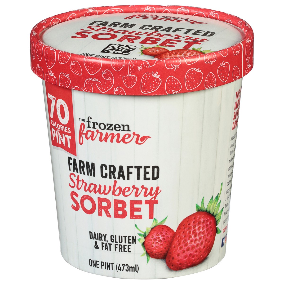 slide 4 of 9, The Frozen Farmer Sorbet, Strawberry, 1 pint