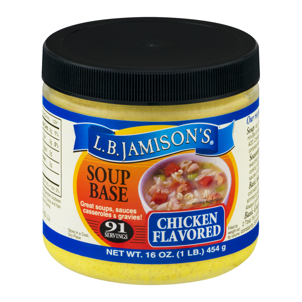 slide 1 of 1, L.B. Jamison's Soup Base Chicken Flavored, 16 oz