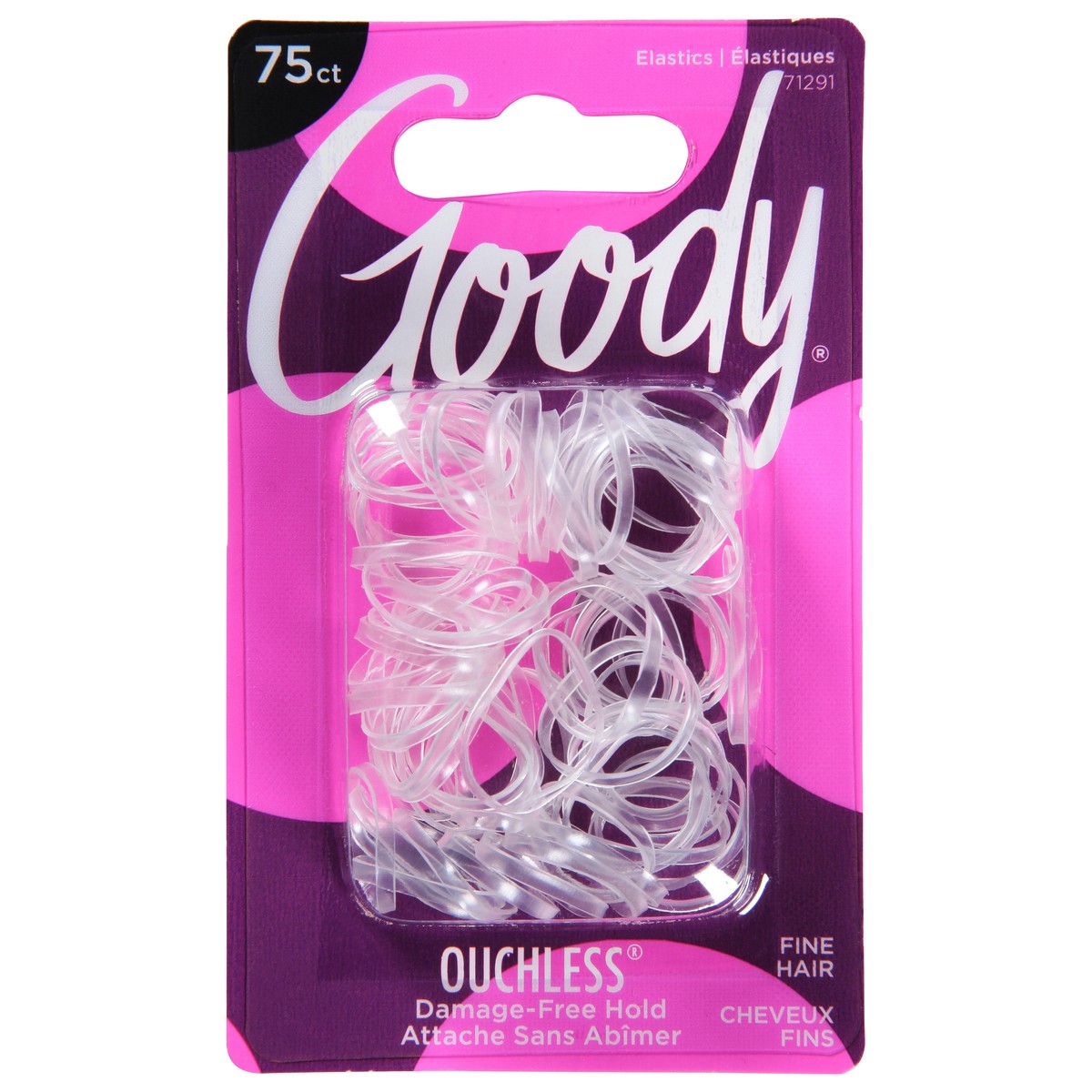 slide 1 of 5, Goody Ouchless Fine Hair Elastics 75 ea, 75 ct