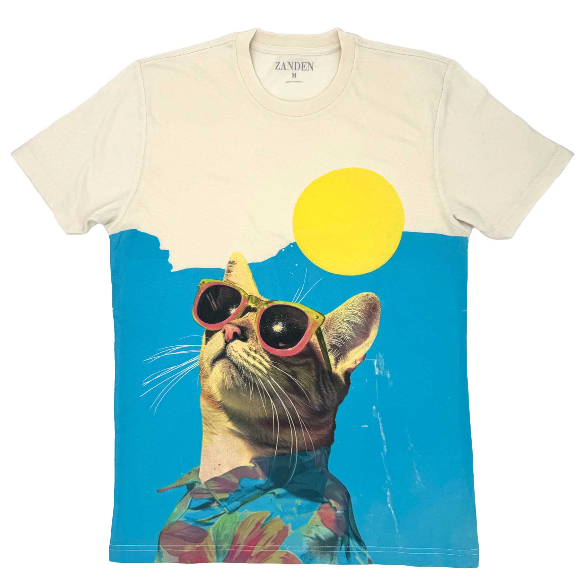 slide 1 of 1, Zanden Sunny Cat Days Adult Unisex T-Shirt, X-Large, 1 ct