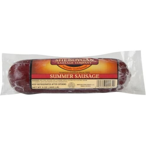 slide 1 of 1, Sheboygan Sausage Company Sheboygan Summer Sausage, 9 Ounce, 9 oz